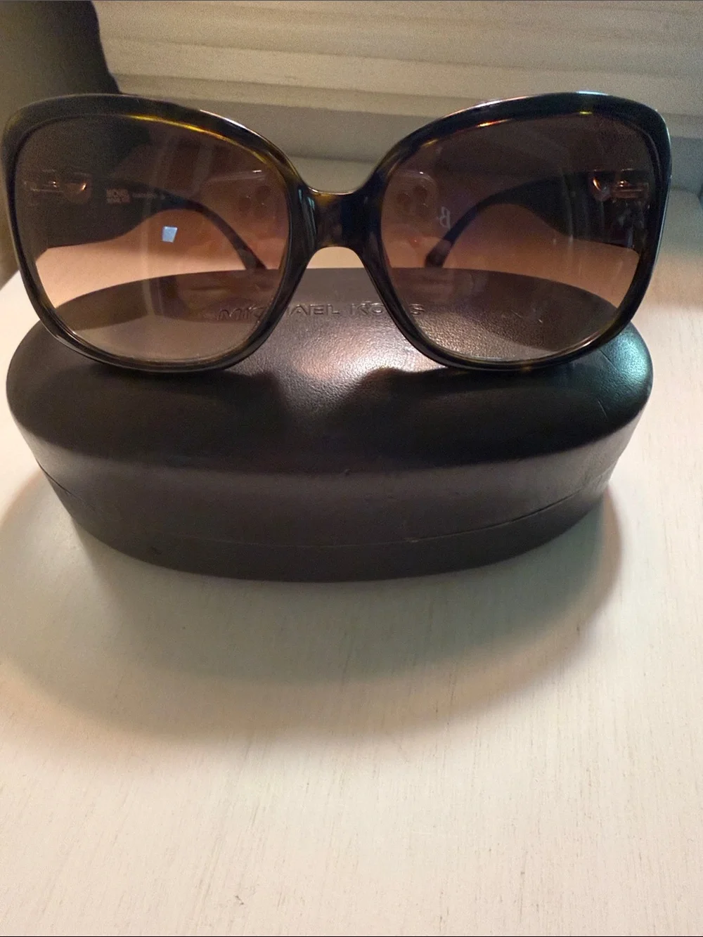 Michael Kors Brown Gradient Women's Sunglasses with Branded Case